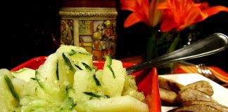 Posna salata od krompira i krastavaca salata od krompira i krastavaca