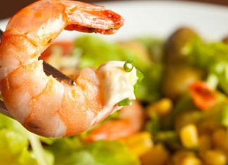 Posna salata sa škampima salata od skampa