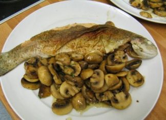 Pastrmka sa šampinjonima pastrmka sa šampinjonima recept