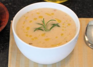 posna krem supa od belog pasulja recept