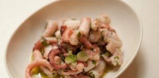 Posna salata od hobotnice salata od hobotnice recept