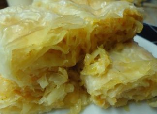 Posna gibanica sa kiselim kupusom posna gibanica sa kiselim kupusom recept