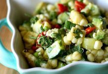 Posna salata sa krastavcem i kukuruzom salata sa krastavcem i kukuruzom