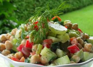 Posna salata od leblebija posna salata od leblebija