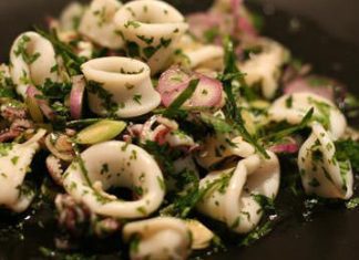 Posna salata od lignji posna salata od lignji