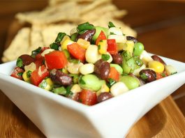 posna salata sa paprikom i pasuljem recept