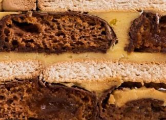 Posna medeno srce torta medeno srce torta