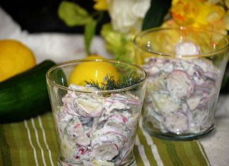 Posna salata od rotkvica i rena salata od rotkvica i rena