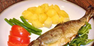 Pečena pastrmka pecena pastrmka