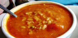 Posna paradajz čorba sa pirinčem paradajz corba sa pirincem recept