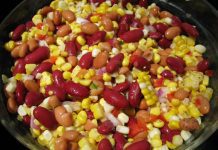 Posna salata sa kukuruzom i pasuljem salata sa kukuruzom i pasuljem recept