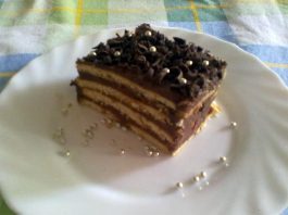 keks torta sa posnom cokoladom recept