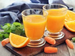 sok od pomorandze i sargarepe