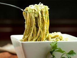 posne spagete sa avokadom na vodi recept