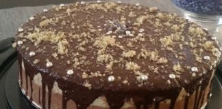 Posna nepečena torta sa Plazma keksom i orasima posna torta sa plazma keksom i orasima recept