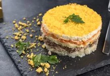 Posna Mimoza salata Posna Mimoza salata