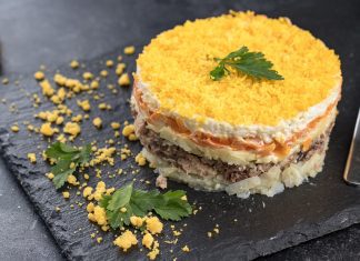 Posna Mimoza salata Posna Mimoza salata