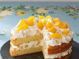 Posna torta sa breskvom i lešnikom