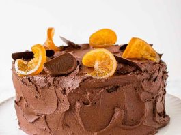 Posna čoko oranž torta