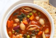 Posna minestrone supa Posna minestrone supa