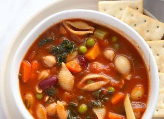 Posna minestrone supa Posna minestrone supa