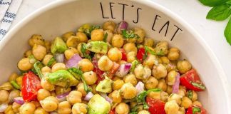 Posna salata od leblebija i paprike Posna salata od leblebija i paprike