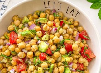 Posna salata od leblebija i paprike Posna salata od leblebija i paprike