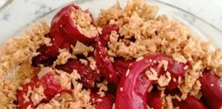 Posna suva paprika punjena semenkama Posna suva paprika punjena semenkama