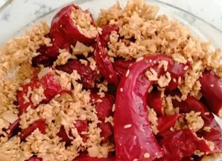 Posna suva paprika punjena semenkama Posna suva paprika punjena semenkama