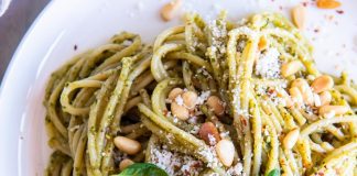 Posne špagete sa pesto sosom Posne špagete sa pesto sososm