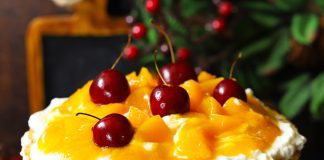 Posna breskva-lešnik torta Posna breskva-lešnik torta
