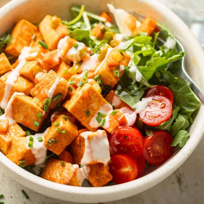 Posna tofu salata