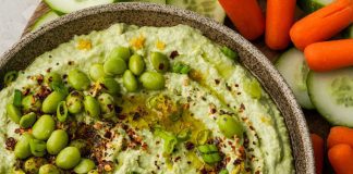 Posni edamame humus Posni edamame humus