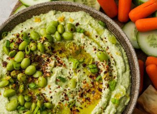 Posni edamame humus Posni edamame humus