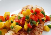 Posni smuđ sa mangom Posni smuđ sa mangom