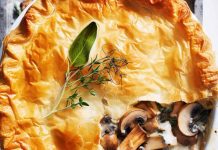 Posna pita sa prazilukom, pečurkama i pirinčem Posna pita sa prazilukom, pečurkama i pirinčem