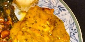 Posni smuđ sa mango karijem Posni smuđ sa mango karijem