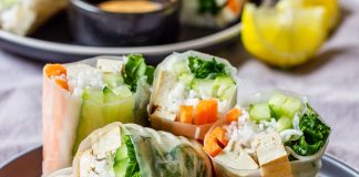 Posne tofu rolnice sa povrćem Posne tofu rolnice sa povrćem