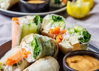 Posne tofu rolnice sa povrćem Posne tofu rolnice sa povrćem