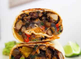 Posni meksički burito bez mesa Posni meksički burito bez mesa