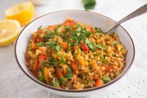Посна кувана хељда са поврћем