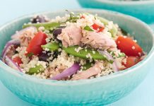 Posna kuskus salata sa tunjevinom Posna kuskus salata sa tunjevinom