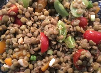 Posna hladna salata od sočiva Posna hladna salata od sočiva