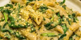 Posna pasta sa spanaćem i tofuom Posna pasta sa spanaćem i tofuom