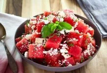Posna salata od lubenice i mente Posna salata od lubenice i mente
