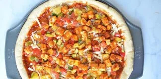 Posna pica sa povrćem i tofuom Posna pica sa povrćem i tofuom