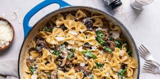 Posna pasta sa spanaćem i pečurkama Posna pasta sa spanaćem i pečurkama