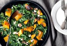 Posna salata od kelja i pečene bundeve Posna salata od kelja i pečene bundeve