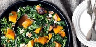 Posna salata od kelja i pečene bundeve Posna salata od kelja i pečene bundeve