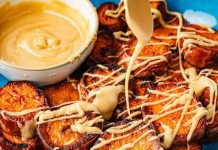 Posni pečeni batat sa tahini sosom Posni pečeni batat sa tahini sosom
